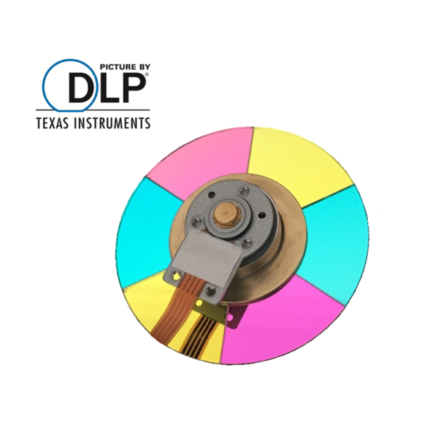 DLP Beamer Reparatur Farbrad Austausch bzw. Wechsel bei lautem Brummen, keine Farbe und Schwarz-Weiß Bild